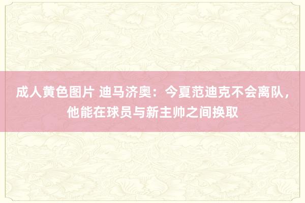 成人黄色图片 迪马济奥：今夏范迪克不会离队，他能在球员与新主帅之间换取