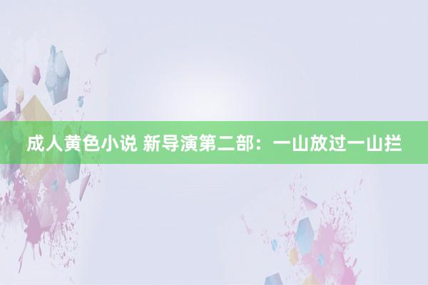 成人黄色小说 新导演第二部：一山放过一山拦