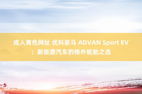 成人黄色网址 优科豪马 ADVAN Sport EV：新能源汽车的格外轮胎之选