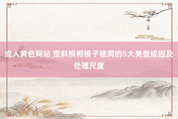 成人黄色网站 歪斜照相模子破洞的5大类型成因及处理尺度