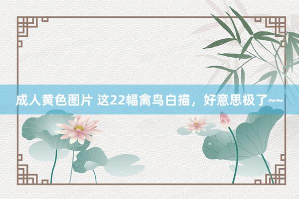 成人黄色图片 这22幅禽鸟白描，好意思极了~~