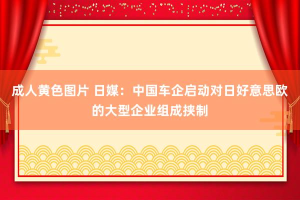 成人黄色图片 日媒：中国车企启动对日好意思欧的大型企业组成挟制